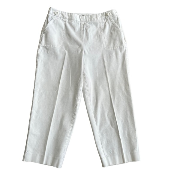 Talbots Pants - Talbots Women's White Sailor Ankle Pant Size: 10